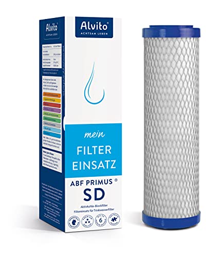 Wasserfilter ABF Primus SD, Aktivkohle Blockfilter, Filtereinsatz von Alvito