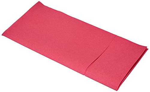 Alvotex CHIC Airlaid 50 Besteckservietten Bestecktaschen, Stoffähnlich, hochwertige Einwegserviette, 39x40cm, Fuchsia von Alvotex