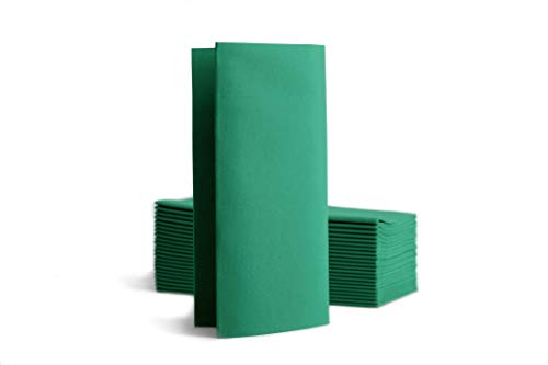 Alvotex CHIC Airlaid 50 Servietten, 1/8 Falten Stoffähnlich, hochwertige Einwegserviette, 39x40cm, Grün, AIR-B39x40, 39x40 cm von Alvotex