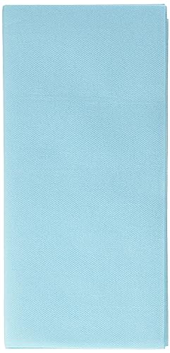 Alvotex CHIC Airlaid 50 Servietten, 1/8 Falten Stoffähnlich, hochwertige Einwegserviette, 39x40cm, Mint Blau von Alvotex