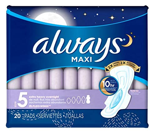 Always Extra schwer Über Nacht Maxi Pad mit Flexi-Flügel, 20 Stück von Always