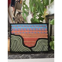 Recycelte Kletterseil Wand Kunst - 30cm X 23cm Rolling Hills von AlwaysTheAdventure
