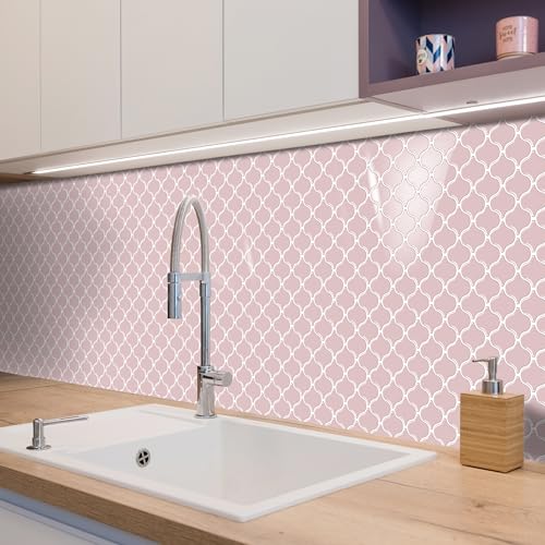 Alwayspon 10 Blatt 25,4 x 25,4 cm rosa Laterne 3D Vinyl Marmor Fliesenaufkleber Transfers, abziehen und aufkleben, selbstklebend, wasserdicht, Blacksplash Aufkleber für Küche, Badezimmer, Wand Alwayspon 10 Blatt 25,4 x 25,4 cm rosa Laterne 3D Vinyl Marmor Fliesenaufkleber Transfers, abziehen und aufkleben, selbstklebend, wasserdicht, Blacksplash Aufkleber für Küche, Badezimmer, Wand von Alwayspon