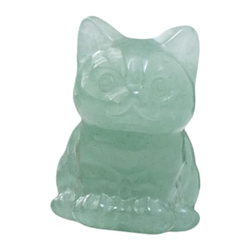 Crystal Cat Figurine - Cat Figurines Home Decor | Table Centerpiece Crystal Figurines | Desk Decor Small Collectible Figurines, Natural Decorative Crystals, Animal Statues Home Decoration von Alwida