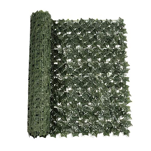 Künstlicher Sichtschutzzaun – 19,6 x 118 Zoll (40,6 x 45,7 cm) für Privatsphäre | Sichtschutz aus Efeu, hohe Dichte, Sichtschutz von Alwida