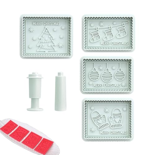 Weihnachtsplätzchenstempel – Weihnachtsbackformen | Keksformen, Weihnachtsplätzchenform zum Backen von Keksen, Stempel für Sandwichkekse von Alwida