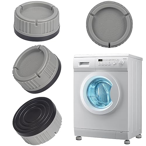 Alyvisun Füße Unterlage, 4 Stück Universal Antirutschmatte Gummifüße Matte Schwingungsdämpfer Waschmaschine Anti Rutsch Pads Fußpolster Antivibrationsmatte für Trockner, Kühlschrank, Grau, One Size Alyvisun Füße Unterlage, 4 Stück Universal Antirutschmatte Gummifüße Matte Schwingungsdämpfer Waschmaschine Anti Rutsch Pads Fußpolster Antivibrationsmatte für Trockner, Kühlschrank, Grau, One Size von Alyvisun