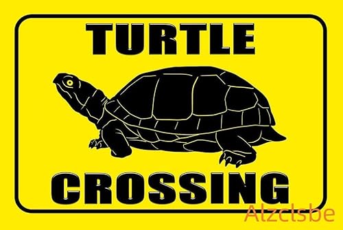 Metall-Blechschild "Turtle Crossing" – Vintage-Retro-Tier-Warnschild für Hof, Garten, Haus oder Garage, Wanddekoration, 30,5 x 20,3 cm, schickes Schildkröten-Wandschild Metall-Blechschild "Turtle Crossing" – Vintage-Retro-Tier-Warnschild für Hof, Garten, Haus oder Garage, Wanddekoration, 30,5 x 20,3 cm, schickes Schildkröten-Wandschild von Alzclsbe