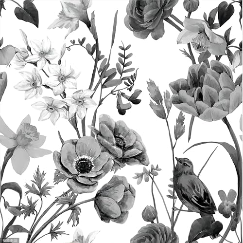 Selbstklebend Tapete Blumen,Tapete Verdicken 44.5*300CM Schwarz Blumen Blätter Wasserdicht Möbelfolie Wandtapete Mehrzwecktapete DIY Abnehmbare Wandschutzfolie für Wohnzimmer Schlafzimmer Küche Selbstklebend Tapete Blumen,Tapete Verdicken 44.5*300CM Schwarz Blumen Blätter Wasserdicht Möbelfolie Wandtapete Mehrzwecktapete DIY Abnehmbare Wandschutzfolie für Wohnzimmer Schlafzimmer Küche von Alzkkll