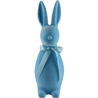 AM Design Dekofigur "Hase mit Schleife in samtiger Flock-Haptik", Osterdeko, in zwei Größen von Am Design