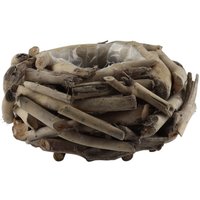 AM Design Dekokranz "Kranztopf aus naturbelassenem Holz" perfekt als dekoratives Pflanzgefäß oder für saisonale Arrangements AM Design Dekokranz "Kranztopf aus naturbelassenem Holz" perfekt als dekoratives Pflanzgefäß oder für saisonale Arrangements von Am Design