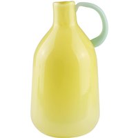 AM Design Dekovase "Gelbe Glasvase mit grünem Griff" für einen frischen, modernen Look von Am Design