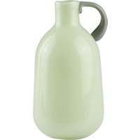 AM Design Dekovase "Grüne Glasvase mit grauem Griff" für einen modernen Look von Am Design