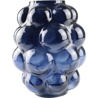 AM Design Dekovase "Vase aus blauem Glas", mit charmantem Punktedesign von Am Design
