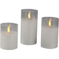 AM Design LED-Kerze, mit beweglicher LED-Flamme, weiß AM Design LED-Kerze, mit beweglicher LED-Flamme, weiß von Am Design