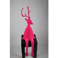 AM Design Weihnachtsfigur "Rentier sitzend mit samtweichem Flock" von Am Design