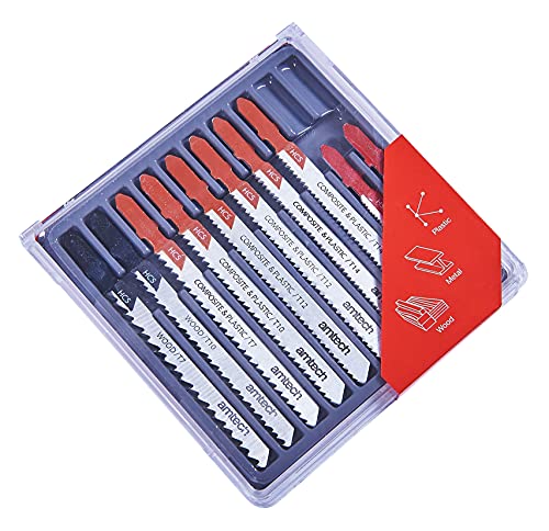 Am-Tech 10 Stück Mixed Jigsaw Blades - Bosch Fitting, M1850 von Am-Tech