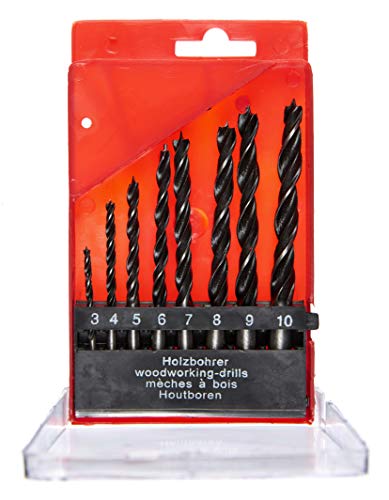 Am-Tech 8 Stück Wood Drill bit Set, F1500 von Am-Tech
