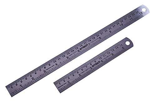 Am-Tech P5170 – Lineal-Set aus Stahl, 2 Stück von Am-Tech