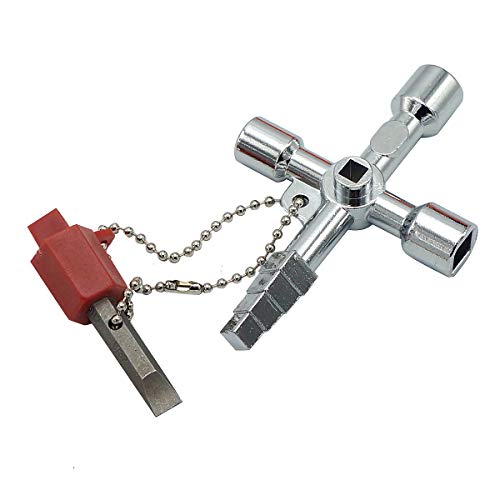 Amtech S4602 Universal Utility Key Universalschlüssel, Silberfarben/Rot Amtech S4602 Universal Utility Key Universalschlüssel, Silberfarben/Rot von Am-Tech