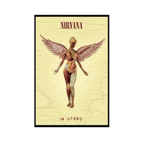 AmAzwi Album-Poster Nirvana In Utero - Leinwand-Motiv für Schlafzimmer, Büro, Raumdekoration - Muziek, Sportlandschaft - Geschenk, Ungerahmt: 20 x 30 cm AmAzwi Album-Poster Nirvana In Utero - Leinwand-Motiv für Schlafzimmer, Büro, Raumdekoration - Muziek, Sportlandschaft - Geschenk, Ungerahmt: 20 x 30 cm von AmAzwi