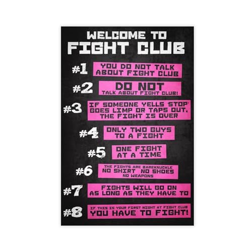 AmAzwi Fight Club Leinwand-Poster, Wandkunst, Dekordruck, Gemälde für Wohnzimmer, Schlafzimmer, Dekoration, ungerahmt: 20 x 30 cm AmAzwi Fight Club Leinwand-Poster, Wandkunst, Dekordruck, Gemälde für Wohnzimmer, Schlafzimmer, Dekoration, ungerahmt: 20 x 30 cm von AmAzwi