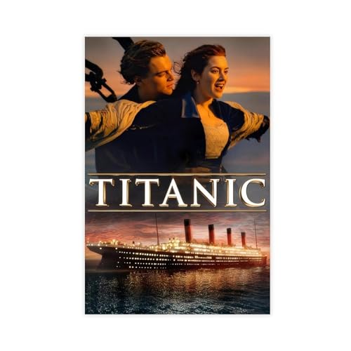 AmAzwi Filmposter Titanic auf Leinwand, Schlafzimmer, Dekoration, Sport, Landschaft, Büro, Raumdekoration, Geschenk, ungerahmt: 30 x 45 cm AmAzwi Filmposter Titanic auf Leinwand, Schlafzimmer, Dekoration, Sport, Landschaft, Büro, Raumdekoration, Geschenk, ungerahmt: 30 x 45 cm von AmAzwi