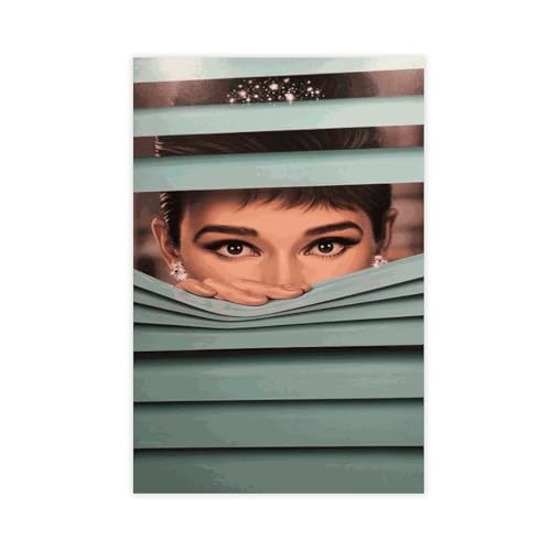 Star Poster Audrey Hepburn 16 Leinwand Poster Wandkunst Dekor Druck Bild Gemälde für Wohnzimmer Schlafzimmer Dekoration ungerahmt 60 x 90 cm Star Poster Audrey Hepburn 16 Leinwand Poster Wandkunst Dekor Druck Bild Gemälde für Wohnzimmer Schlafzimmer Dekoration ungerahmt 60 x 90 cm von AmAzwi