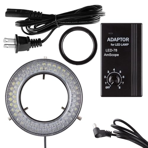 AmScope LED-78 78 LED Mikroskop LED Ringlicht mit Controller von AmScope