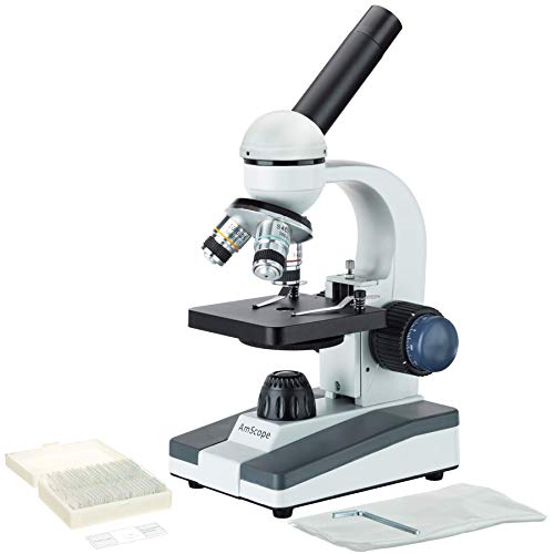 AmScope M150C-PS25 Zusammengesetztes Monokularmikroskop, Okulare WF10x und WF25x, 40x-1000x-Vergrößerung von AmScope