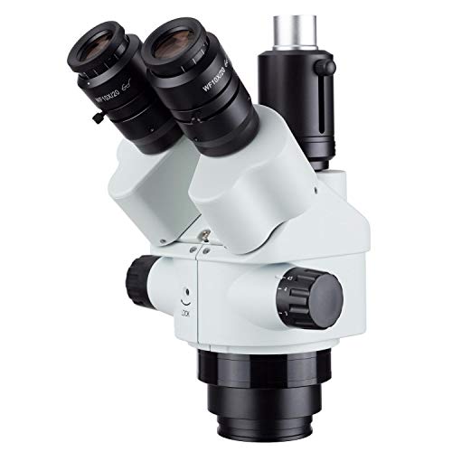 AmScope SM745NTP Simul-Fokaler Trinokulareszoom-Stereomikroskopkopf, 7X-45X von AmScope