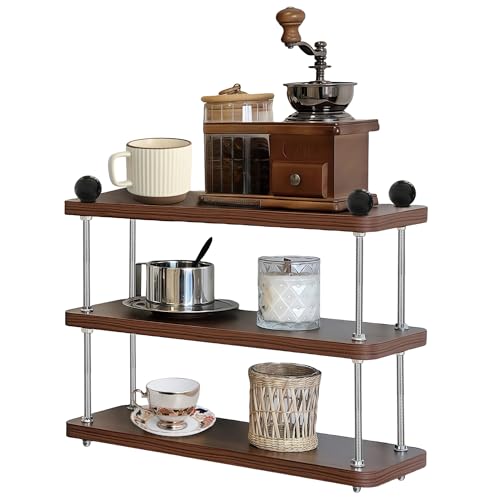 AmaCielo Kaffeestations-Organizer, 3-stöckiger Tassen-Organizer, Holzblatt für Kaffeebar-Zubehör, Matcha-Ständer, Theken-Organizer für Küche, Bad, Büro AmaCielo Kaffeestations-Organizer, 3-stöckiger Tassen-Organizer, Holzblatt für Kaffeebar-Zubehör, Matcha-Ständer, Theken-Organizer für Küche, Bad, Büro von AmaCielo