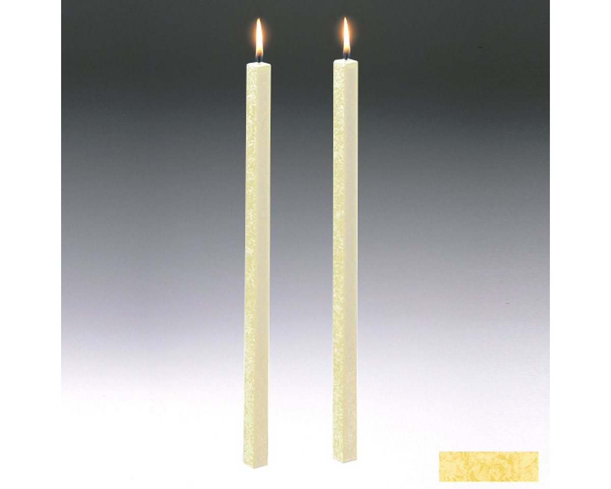 Amabiente Tafelkerze Kerze CLASSIC Vanillegelb 40cm - 2er Set von Amabiente