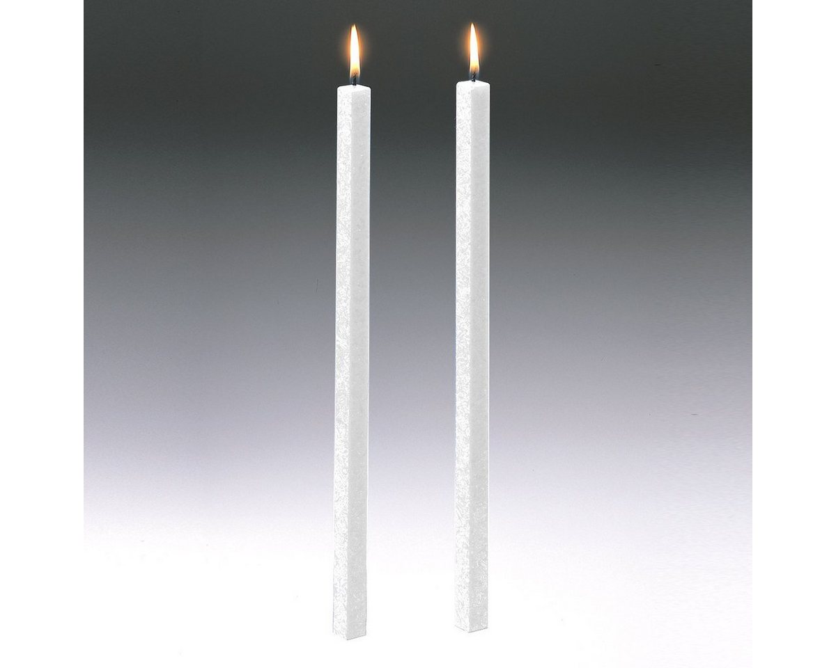 Amabiente Tafelkerze Kerze CLASSIC weiß 40cm - 2er Set von Amabiente