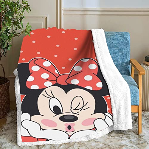 Amacigana Maus Bett Decken, Mouse Cartoon Fleecedecken for Erwachsene Kinder, 100% Mikrofaser, for Bettcouch und Sofa Fleece Couchdecke Flauschige Sofadecke Kuscheldecke (04,150cm×200cm) von Amacigana