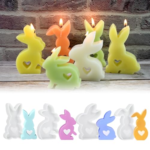 Osterhase Silikonform 4 Stück Ostern Hase Silikonformen Gießformen 3D Kaninchen Gießform Ostern, Silikonform Ostern Osterhase Silikonform for Gips, Sojawachs Kerzen, Handwerk Osterhase Silikonform 4 Stück Ostern Hase Silikonformen Gießformen 3D Kaninchen Gießform Ostern, Silikonform Ostern Osterhase Silikonform for Gips, Sojawachs Kerzen, Handwerk von Amacoam