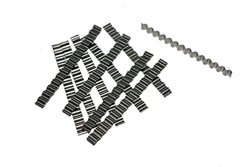 Estrichklammern 70 x 6mm oder 120 x 6mm gewellt Wellenverbinder Rissbrücke Gießharz Epoxi (50, 6 * 70) von Amafino