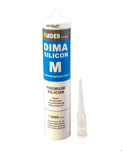 Silikon Naturstein Dima Marmor M 310ml (Silbergrau) von Amafino