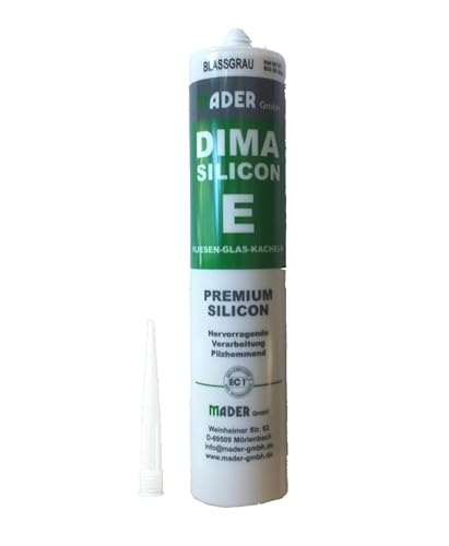 Silikon Premium Pergamon Profi-Silicon pilzhemmend gegen Schimmel Kartusche 310ml Abdichtung Fliesen Sanitär von Amafino