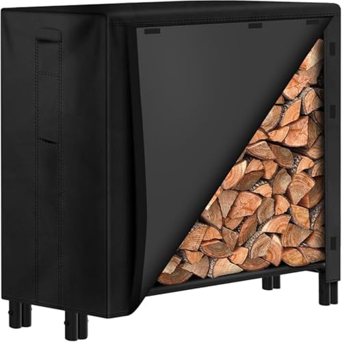 Amagabeli 122cmx122cmx35,56cm kaminholzregal aussen Lange Kaminholzständer Brennholzständer Holzhalter Brennholz Schwerlast Lagerregal Brennholzhalter Metall holzaufbewahrung holzlege von Amagabeli Garden Home
