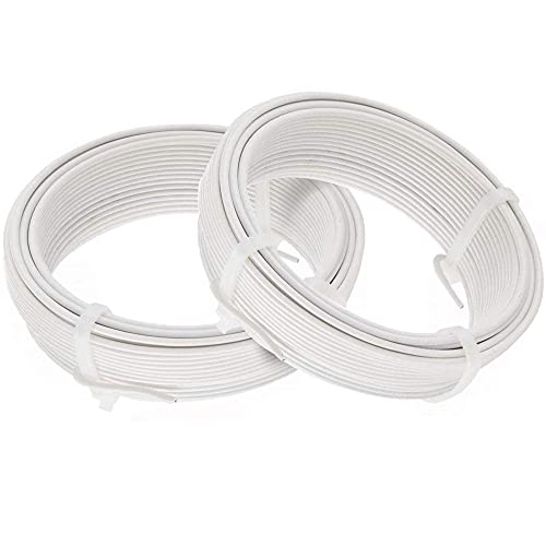 Amagabeli 2.0mm X 25m X 2PCS Bindedraht Spanndraht Garten Spanndraht Draht Zaun Gartenzaun Verzinkt Basteldraht Gartendraht Zaundraht Metall Drahtrolle maschendraht Pflanzendraht Weiß WR4 DA100 Amagabeli 2.0mm X 25m X 2PCS Bindedraht Spanndraht Garten Spanndraht Draht Zaun Gartenzaun Verzinkt Basteldraht Gartendraht Zaundraht Metall Drahtrolle maschendraht Pflanzendraht Weiß WR4 DA100 von Amagabeli Garden Home