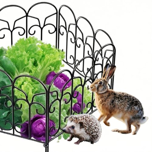 Amagabeli Garden Home Dekorative Beetzaun Metall Gartenzaun 46x230cm 5 Stück Zaun Teichzaun mit Zaunelementen Gartenzäune Bei Dekorative Freigehege Teich Zaun Garten Faltdraht Zäune von Amagabeli Garden Home