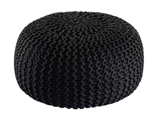 Amago home Pouf Outdoor ø 55 o. 45cm Bodenkissen Sitzpouf Hocker wetterfest pflegeleicht & nachhaltig Größe ø 55 cm, Farbe anthrazit - Anthracite Amago home Pouf Outdoor ø 55 o. 45cm Bodenkissen Sitzpouf Hocker wetterfest pflegeleicht & nachhaltig Größe ø 55 cm, Farbe anthrazit - Anthracite von Amago home