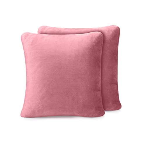 Amago - Kissenbezug 2er Set, Cashmere-Feeling, 50 x 50 cm - Altrosa von Amago