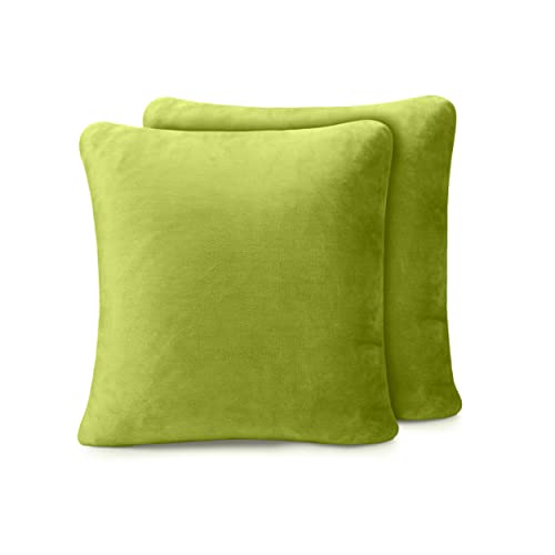 Amago - Kissenbezug 2er Set, Cashmere-Feeling, 50 x 50 cm - Limone von Amago