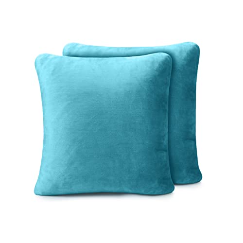 Amago - Kissenbezug 2er Set, Cashmere-Feeling, 50 x 50 cm - Petrol von Amago