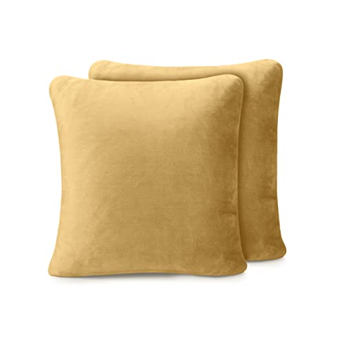 Amago - Kissenbezug 2er Set, Cashmere-Feeling, 50 x 50 cm - Sand von Amago