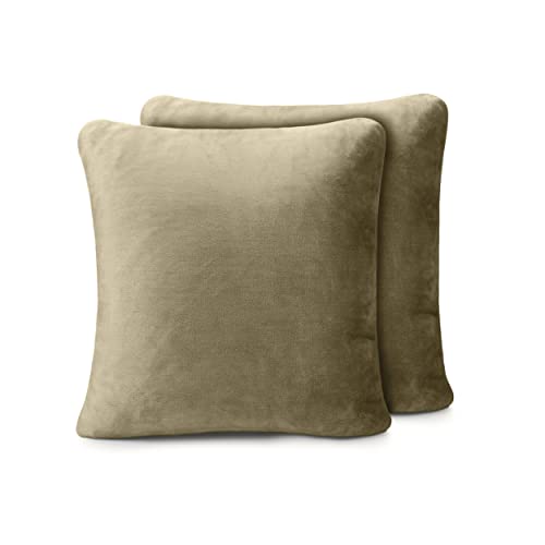 Amago - Kissenbezug 2er Set, Cashmere-Feeling, 50 x 50 cm - Taupe von Amago