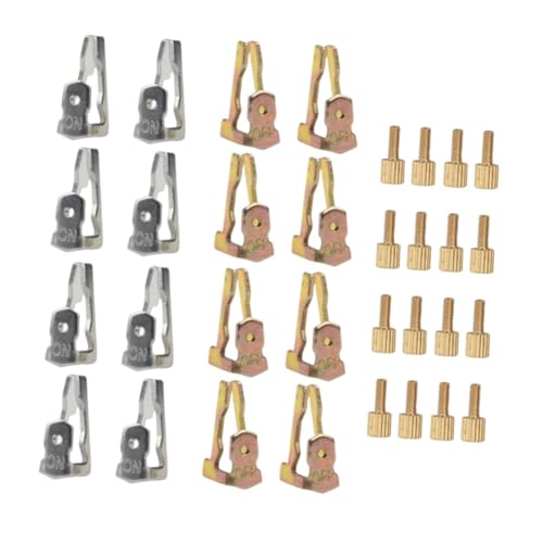 Amagogo 16x 156T1978A Zeitschalter-Ersatzauslöser-Kit Einfache Einrichtung Ersatzkomponenten -Serie Uhr Zuverlässiger Zifferblattauslöser, Gold Aus Silber An von Amagogo