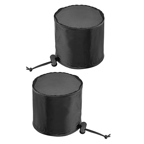 Amagogo 2 Stück Growzelte Belüftungsabdeckung Accs mit Nylonseil Zeltbelüftung Staubdichter Kanalfilter Belüftungsabdeckung Filterabdeckung, 6 Zoll Schwarz von Amagogo